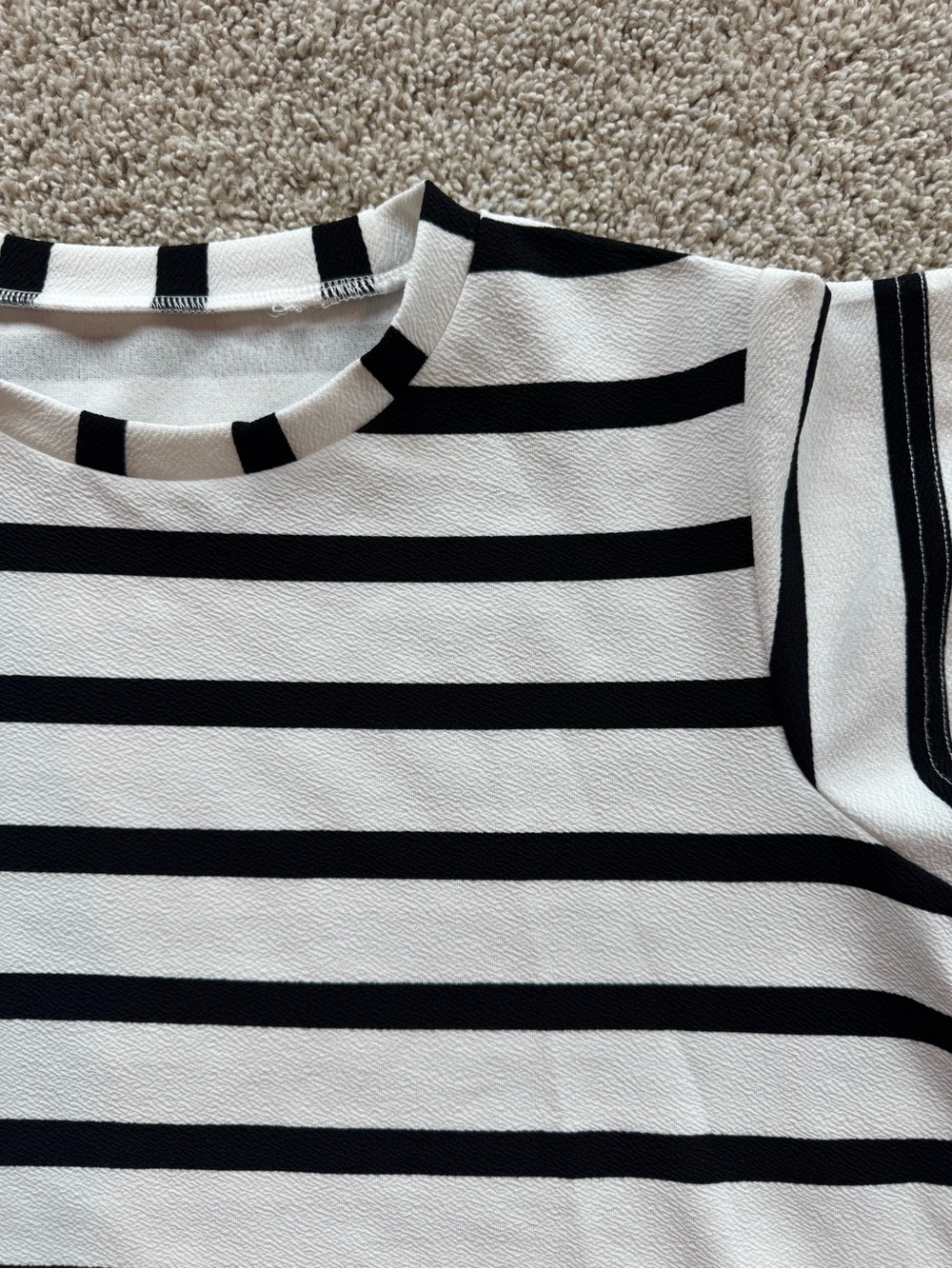 Maternity Top Bundle Large Dressy Maternity Shirts Black Striped & Solid Shirt - Picture 7 of 10